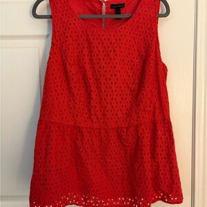 Lane Bryant Red Lace Tank Top